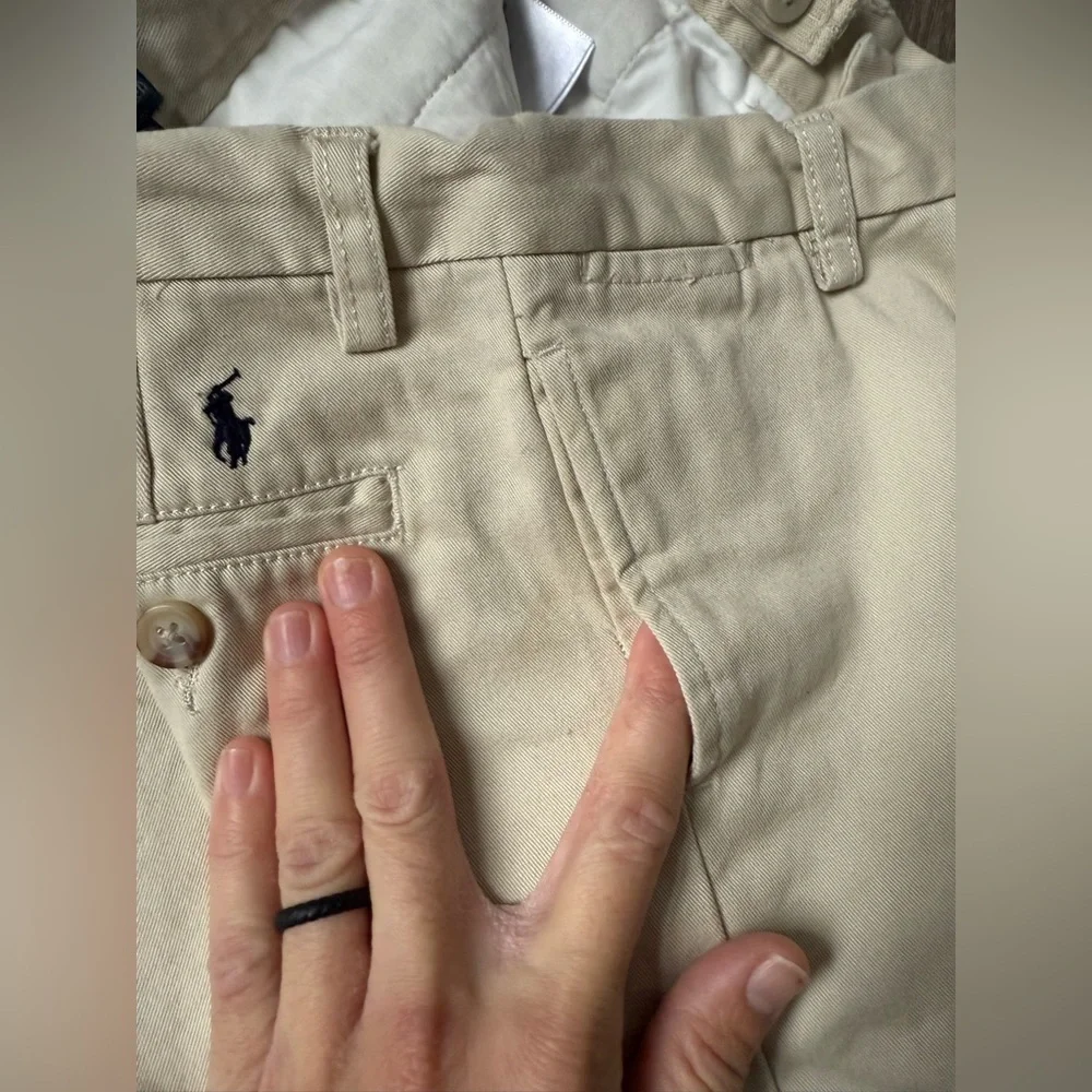 Polo Ralph Lauren Kids Straight Leg Pants Khakis Dress Pants Cream Beige Size 5